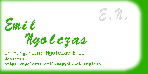 emil nyolczas business card